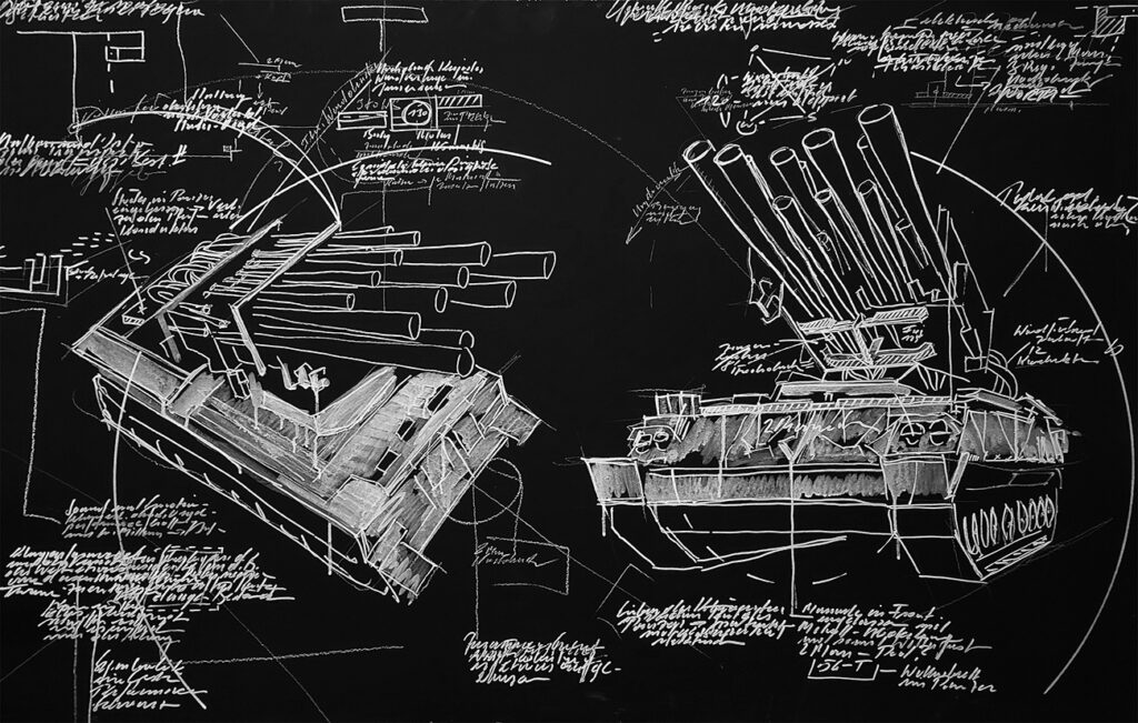 Experimentelle Stalin-Orgel (207 x 134 cm)